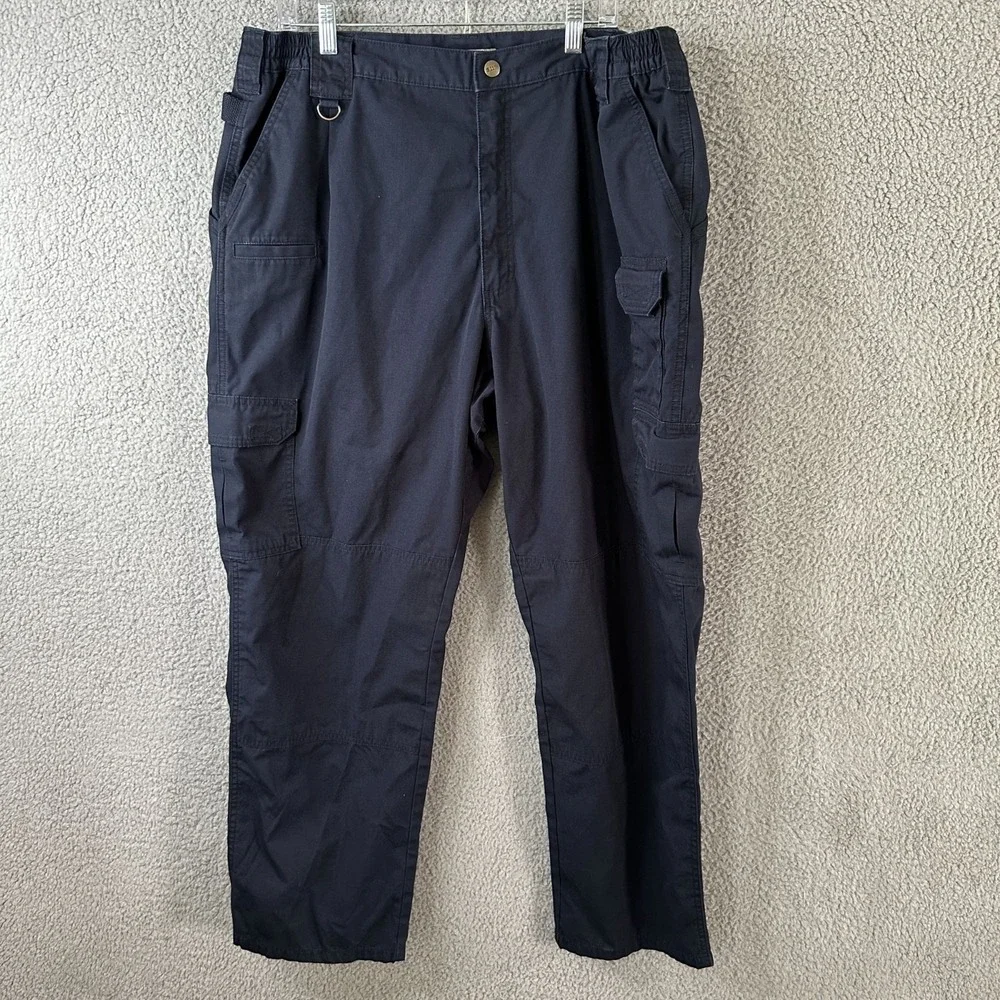 5.11 Tactical Taclite Pro Cargo Pants Mens 42 Navy Blue Utility Work Ripstop